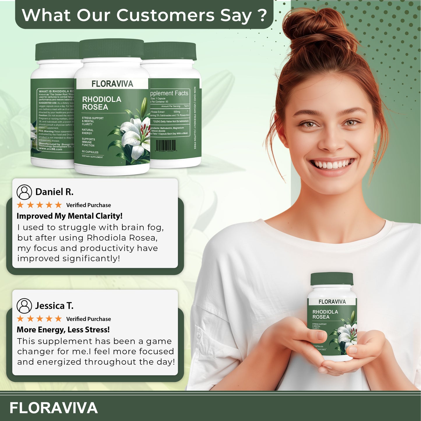 Floraviva Rhodiola Rosea Kapseln