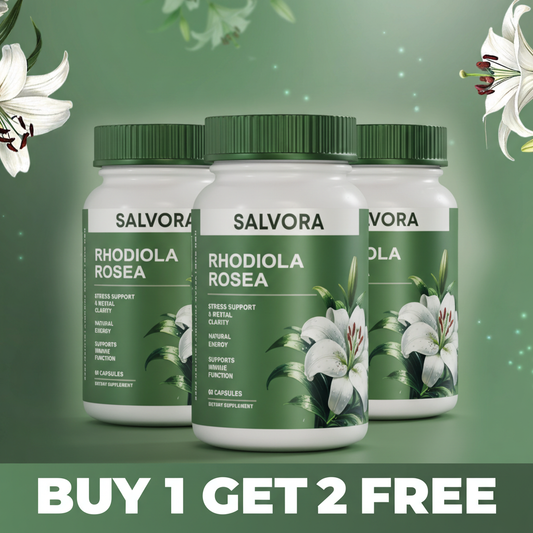 3 PACK of Rhodiola Rosea Extract for Stress, Energy & Focus - Natural Adaptogen [500mg]